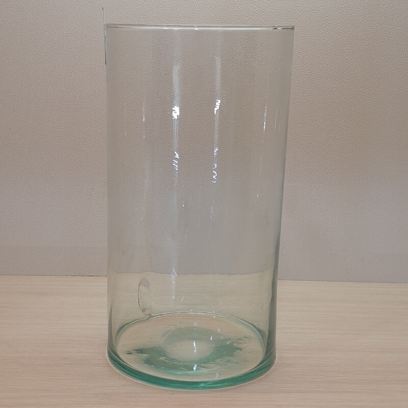 استوانه شیشه ای قطر 10 ارتفاع20درجه2(گلدان شیشه ای)(تنگ شیشه ای)(نیلوفر20)