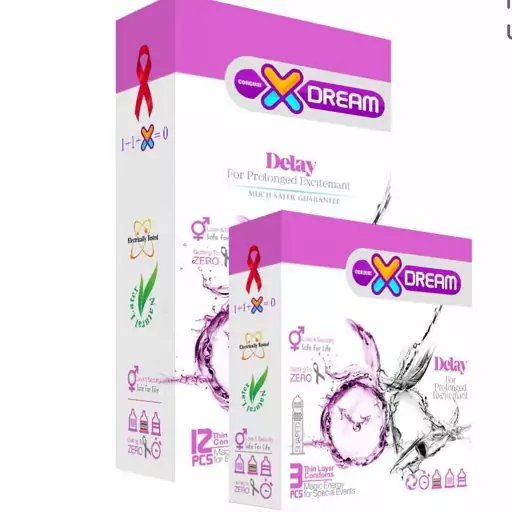 کاندوم delayایکس دریم بسته 12 تایی 
XDream - Delay Condoms