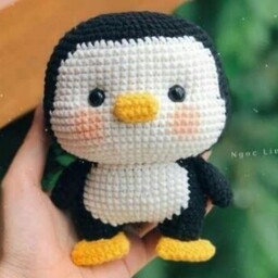 عروسک بافتنی پنگوئن تپلی 