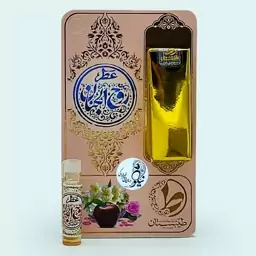 عطر طبیعی و همه پسند روح الجنان 1 گرمی با ظرف شیشه ای و میله ای جیبی  کیفیت بالا با رایحه گرم و سرد ملایم ترکیبی 