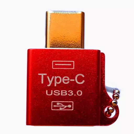 او تی جی تایپ سی Otg USB 3 Type C قرمز(پس کرایه)