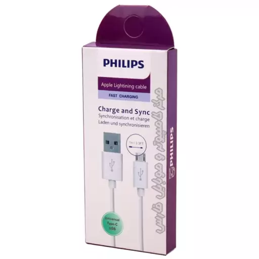 کابل شارژر  اصلی فیلیپس - فست شارژ  - تایپ سی Philips