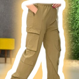 شلوار زنانه مدل کارگو شش جیب،پارچه کتان بنگال، گرم بالا،دوخت تضمینی، زیرقیمت بازار 
