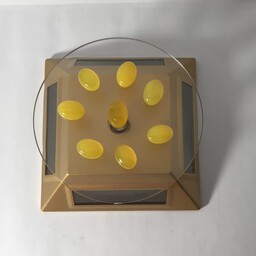 سنگ طبیعی عقیق زرد شرف الشمس سایز کوچک حکاکی شده توسط استاد مجرب