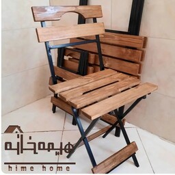 تک صندلی تاشو طرح کمجا بالکن تراس کافه (هزینه ارسال بعهده خریدار میباشد)