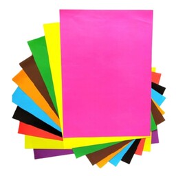کاغذ رنگی a4 دورو  بسته 10 عددی  رنگبندی جور