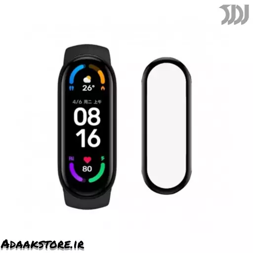 گلس و محافظ صفحه مچ بند هوشمند Xiaomi mi band 6