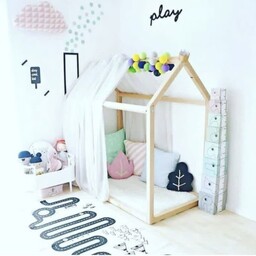 تخت کودک طرح کلبه یک سیسمونی اتاق خواب کودک تحویل در باربری مقصد 