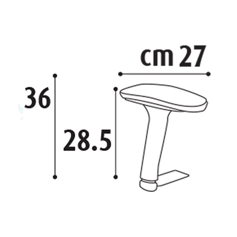 دسته صندلی مدل تنظیمی  با پد نرم مجموعه دو عددی 