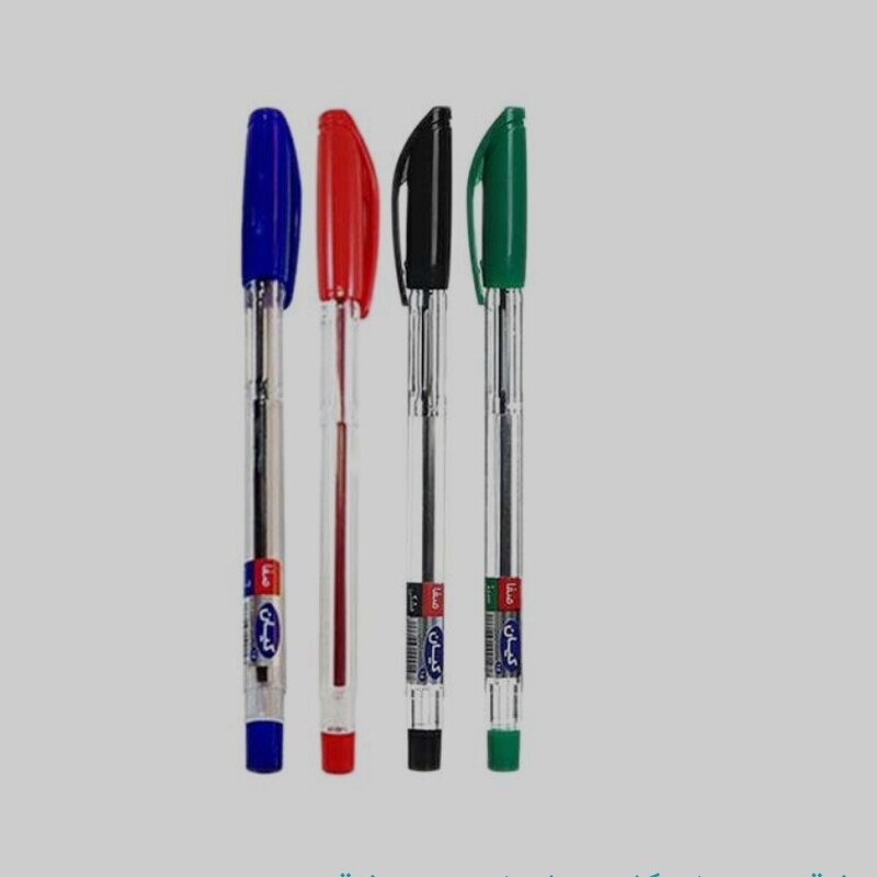 خودکار کیان در 4 رنگ آبی و مشکی و قرمز و سبز