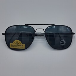 عینک آفتابی پلیسی مارک امریکن اپتیکال شیشه سنگ (مشکی ،مشکی)
