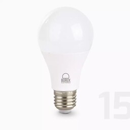 لامپ حبابی 15 وات بروکس ( کیفیت عالی) رنگ مهتابی