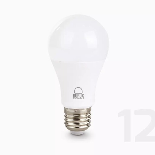 لامپ حبابی 12 وات LED بروکس سرپیچ E27 رنگ مهتابی
