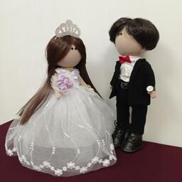 عروسک عروس و داماد روسی(ملیسا) 30الی33سانت  از بهترین متریال ساخته شده و مناسب برای هدیه دادن