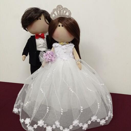 عروسک عروس و داماد روسی(ملیسا) 30الی33سانت  از بهترین متریال ساخته شده و مناسب برای هدیه دادن