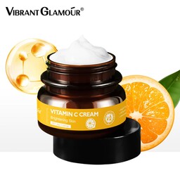 کرم ویتامین C روشن کننده پوست 50 گرم  ویبرانت گلامور  VIBRANT GLAMOUR

