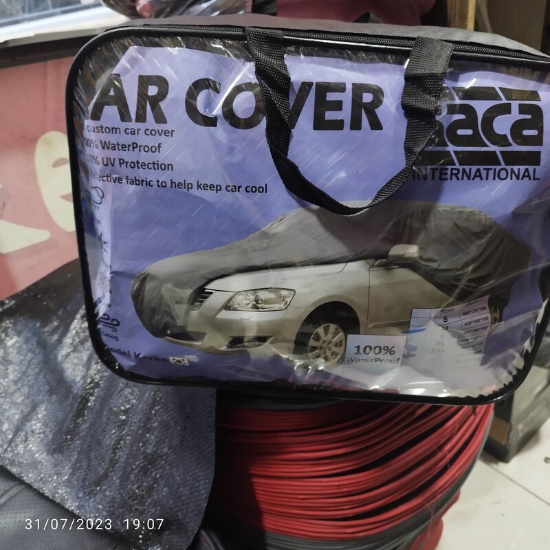 چادر ضد آب خودرو پرایدجنس کره ای پشت نمد  پارچه ضخیم 