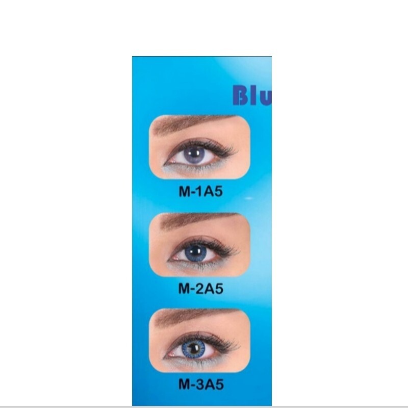 لنز چشم (بونو) ،رنگی زیبایی ،یکساله ،رنگ آبی وسط عسلی 