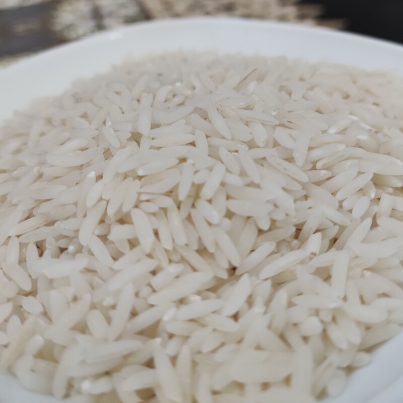 نمونه برنج طارم هاشمی درجه یک امساله خوش پخت تر از امساله از مزرعه شخصی(1کیلویی)
