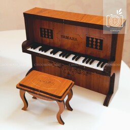 ماکت چوبی ساز مینیاتوری طرح پیانو دیجیتال