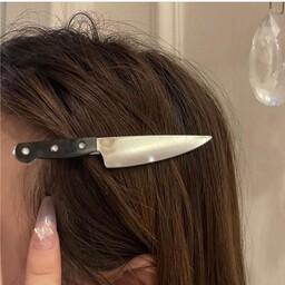 گیره مو و لباس طرح چاقو 