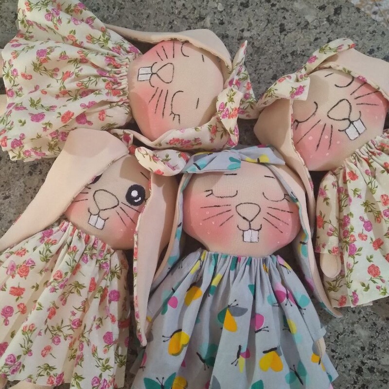 عروسک کاموایی دختروپسرپارچه ای 