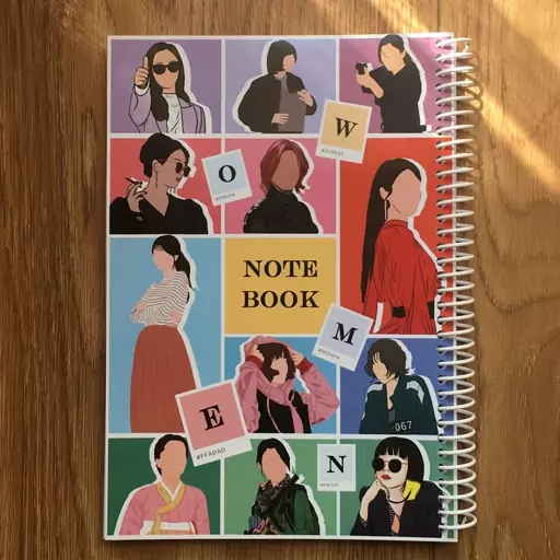 دفتر طرح زنان موفق 80 برگ آپنج women notebook 