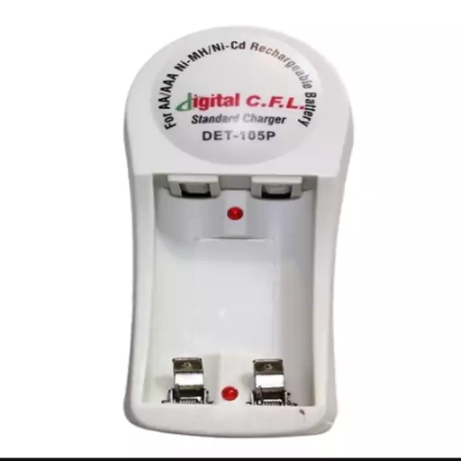 شارژر باتری CFL مخصوص باتری های قلمی و نیم قلم  Det-105PBattery Charger Model CFL Det-105P

