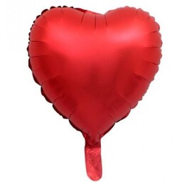 بادکنک فویلی طرح قلب (کروم) رنگ قرمز (18) اینج