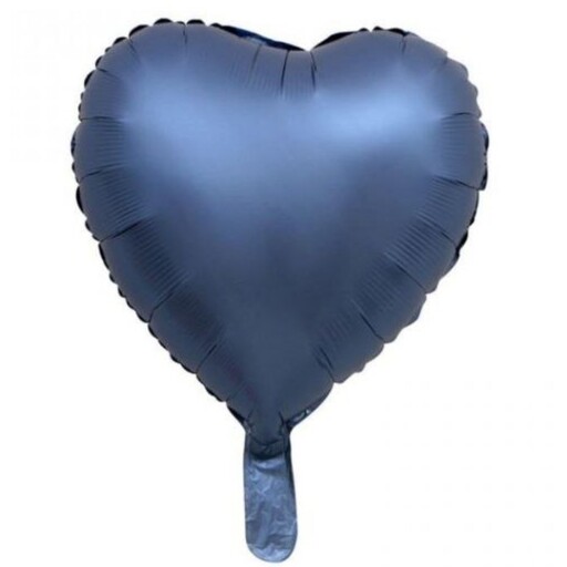 بادکنک فویلی طرح قلب ( کروم) رنگ آبی (18)اینچ