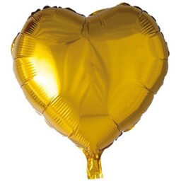 بادکنک فویلی طرح قلب رنگ (طلایی) 18 اینچ