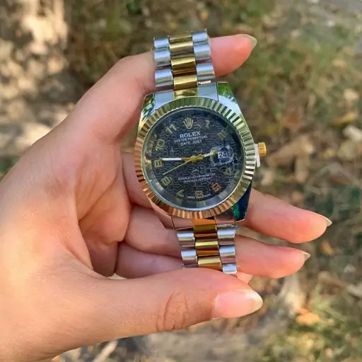 ساعت مچی رولکس rolex مردانه بند استیل (ارسال رایگان)