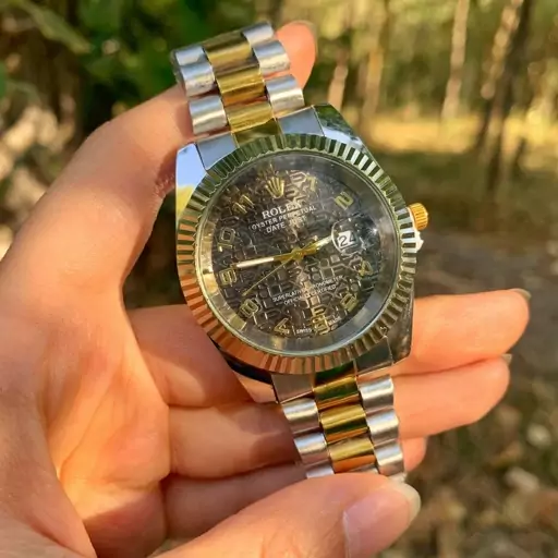 ساعت مچی رولکس rolex مردانه بند استیل (ارسال رایگان)