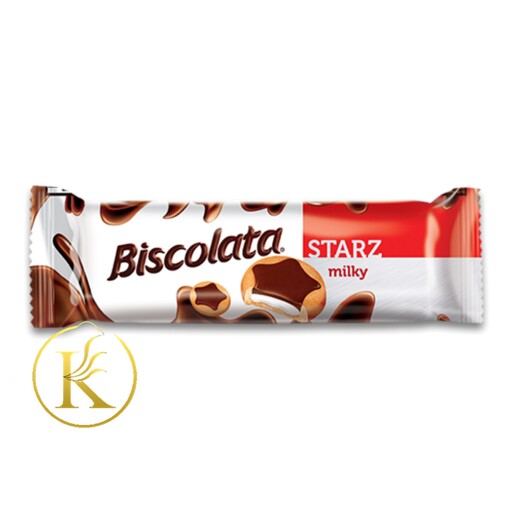 بیسکوییت شکلات شیری بیسکولاتا استارز 88 گرم biscolata starz

