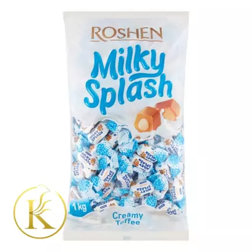 شکلات پذیرایی میلکی اسپلش با مغز شیری یک کیلویی milkey splash