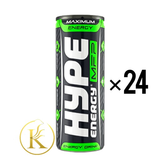 نوشیدنی انرژی زا هایپ مشکی خارجی باکس 24 عددی Hype MFP Energy Drink 250 ml

