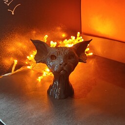 مجسمه گربه گابلین ساخته شده با پرینتر سه بعدی 