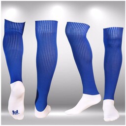 جوراب فوتبال مردانه آبی مناسب سایز  پا  40 الی 45   