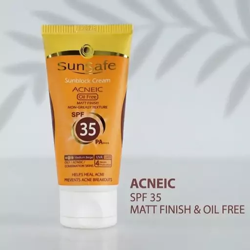 کرم ضد آفتاب سان سیف مدل SPF 35 رنگی فاقد چربی حجم 50 میلی لیتر

