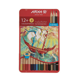 مداد رنگی 15 رنگ آریا مدل3021  