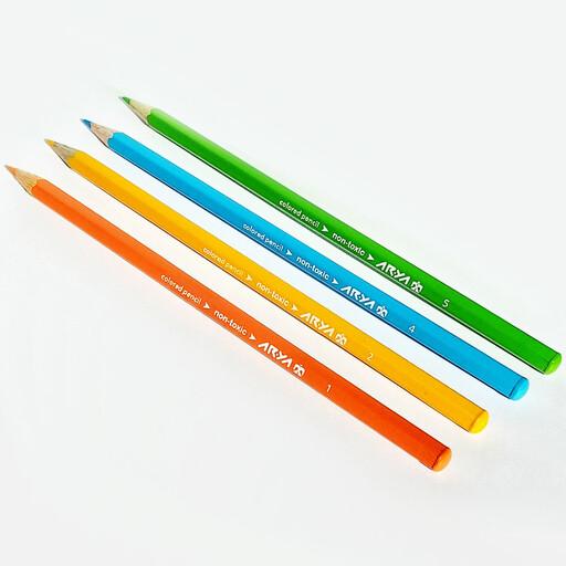 مداد رنگی آریا 24 رنگ کد MN