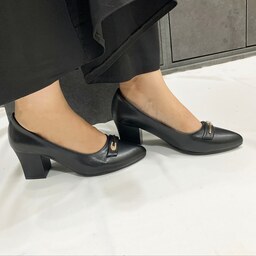 کفش مجلسی زنانه   پاشنه داربا پاشنه 5 سانت مدل سیمین سایز 36 تا 40 