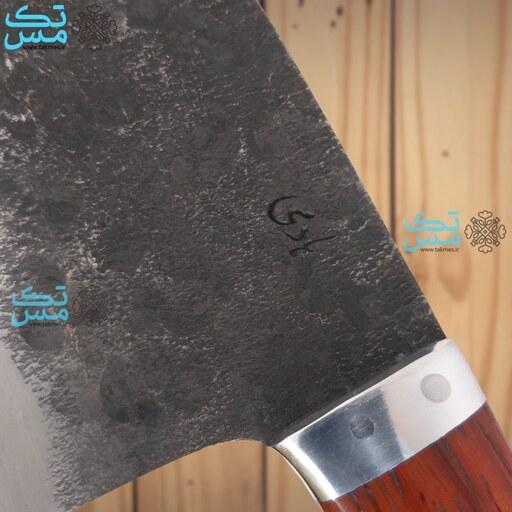 چاقوی سرآشپز مدل صربستانی(  Almazan knife ) دسته پادوک سفارشی استاد هادی