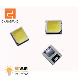 SMD LED پکیج 2835 سفید مهتابی 6V 1W مارک CHangFang (بسته 10 عددی)