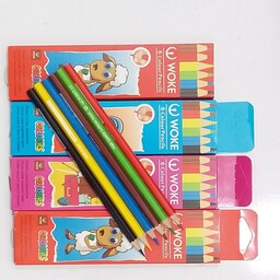 مداد رنگی ووک 6 رنگ جعبه مقوایی