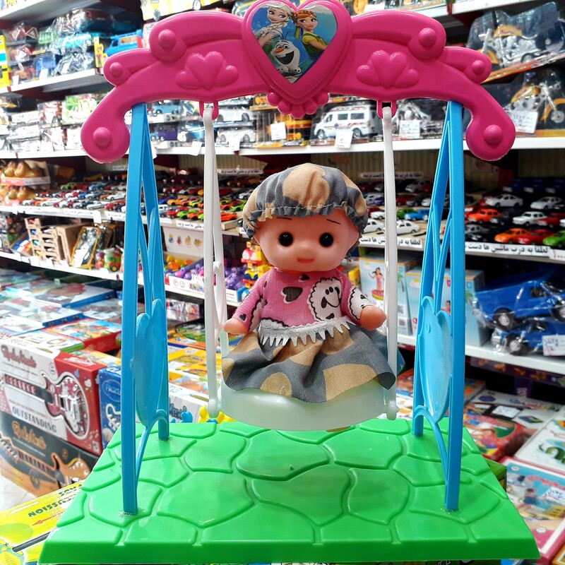 عروسک تاب سوار پلاستیکی