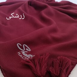 روسری نخی ساده دور منگوله دار قواره 140