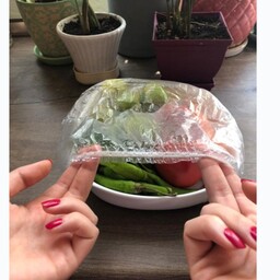 درپوش ظرف یکبارمصرف جنس نایلونی100عددی درپوش محفظه غذا و سبزیجات و میوه در پلاسکو دهقان 