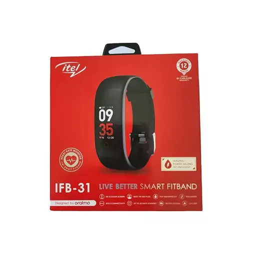 مچ بند هوشمند آیتل مدل Fitband itel IFB-31 مشکی