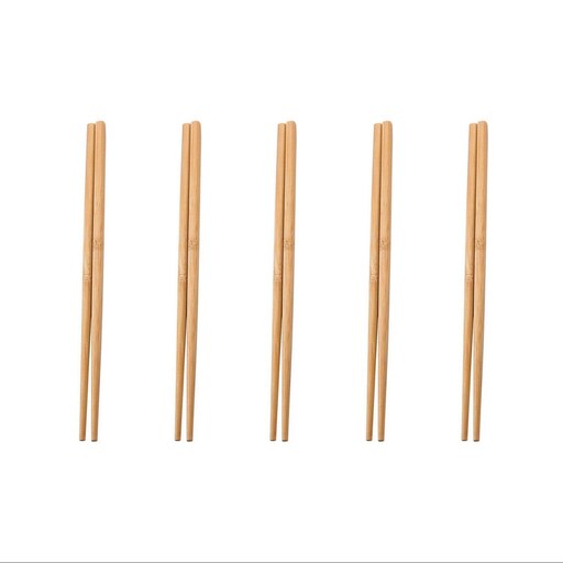چاپستیک چوبی بامبو ( چوب غذاخوری ) بسته 10 عددی (5 جفت) کد Gw51001027
